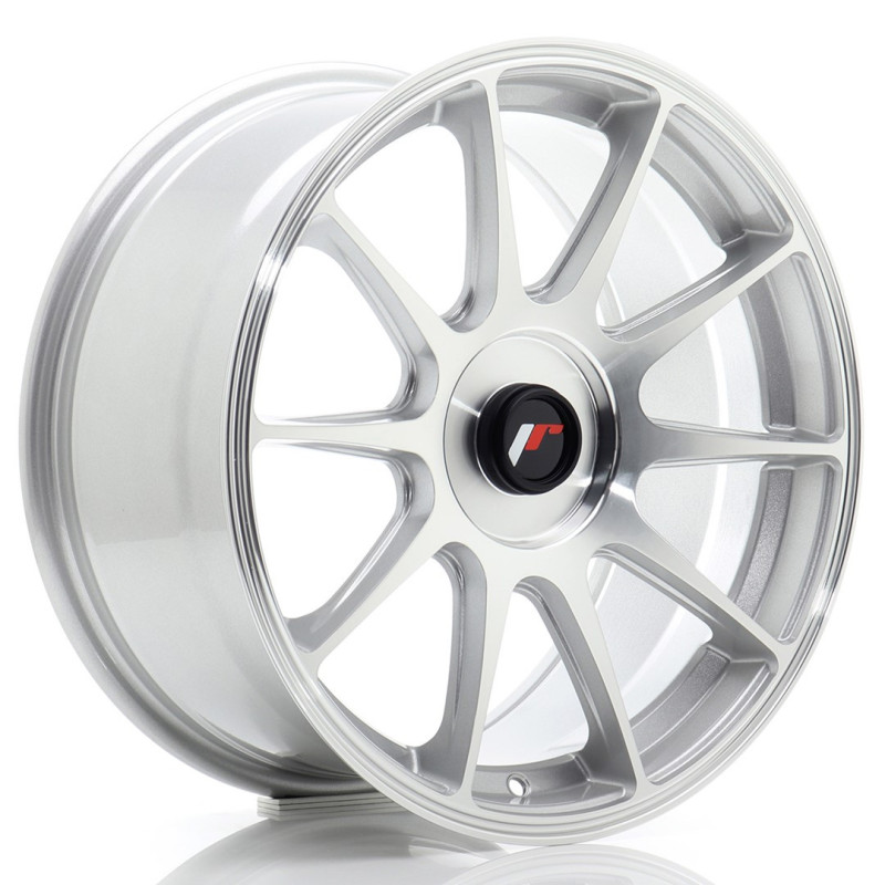 Jante Japan Racing JR-11 17x8 Gris Argenté / Poli