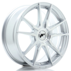 Jante Japan Racing JR-21 17x7 Gris Argenté / Poli