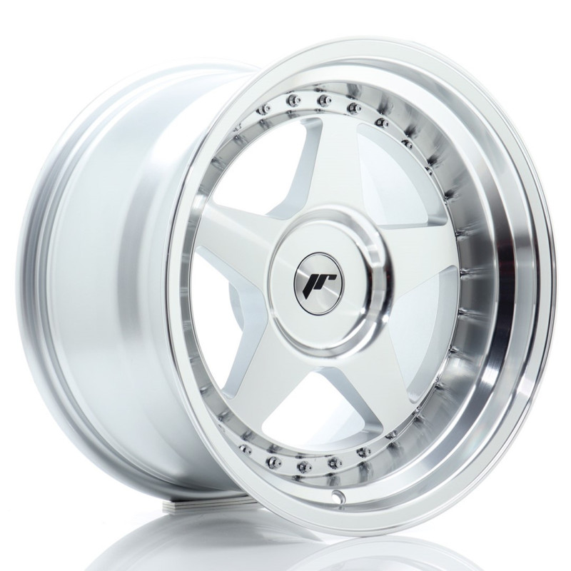 Jante Japan Racing JR-6 17x10 Gris Argenté / Poli