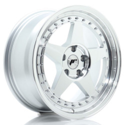 Jante Japan Racing JR-6 17x8 Gris Argenté / Poli