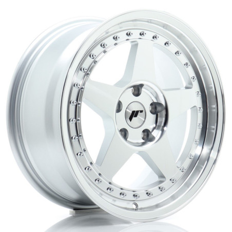 Jante Japan Racing JR-6 17x8 Gris Argenté / Poli