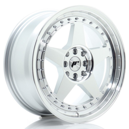 Jante Japan Racing JR-6 17x8 Gris Argenté / Poli