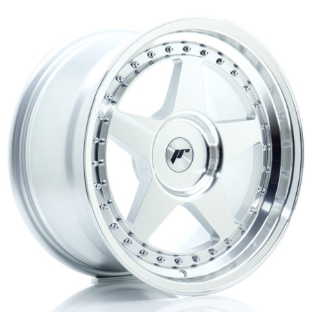 Jante Japan Racing JR-6 17x9 Gris Argenté / Poli