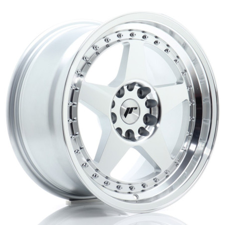 Jante Japan Racing JR-6 17x9 Gris Argenté / Poli
