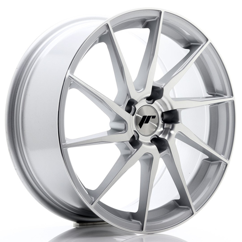 Jante Japan Racing JR-36 18x8 Gris Argenté / Poli