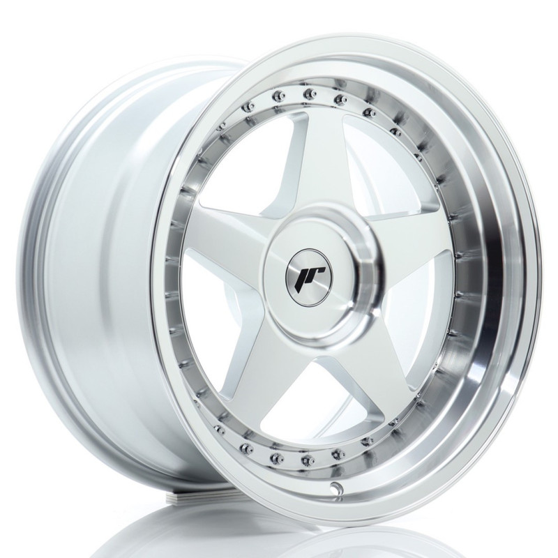 Jante Japan Racing JR-6 18x10 Gris Argenté / Poli