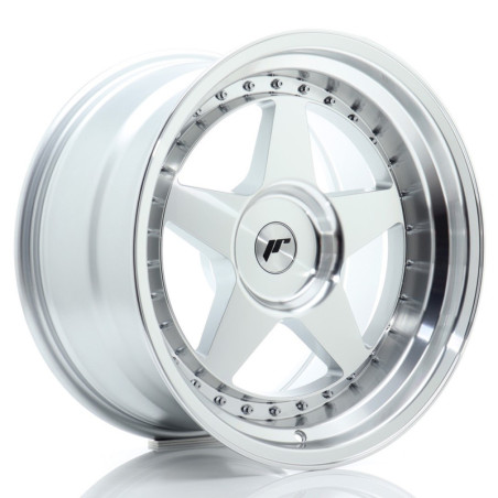 Jante Japan Racing JR-6 18x10 Gris Argenté / Poli