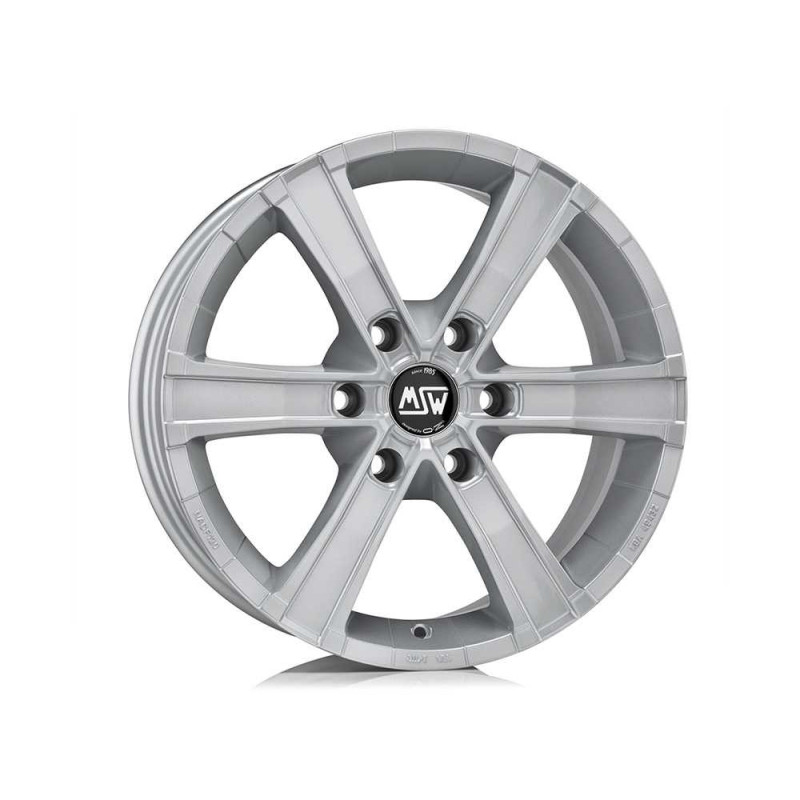 Jante MSW MSW Sahara 6 18x8 Gris Argenté / Poli