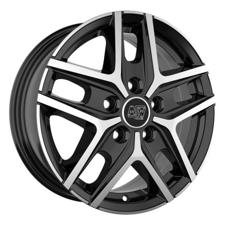 Jante MSW MSW 40 Van 16x6.5 Noir / Brillant