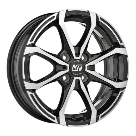 Jante MSW MSW X4 15x5.5 Noir / Brillant