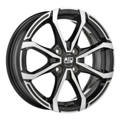 Jante MSW MSW X4 15x5.5 Noir / Brillant