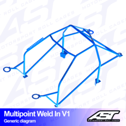 Arceau 10 Points à Souder AST Rollcages V1 pour Suzuki Swift (ZC32S)