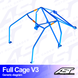 Arceau 6 Points à Boulonner AST Rollcages V3 pour Mazda RX-7 FD