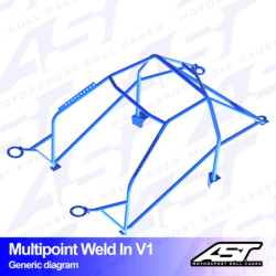 Arceau 10 Points à Souder AST Rollcages V1 pour Seat Ibiza 6J