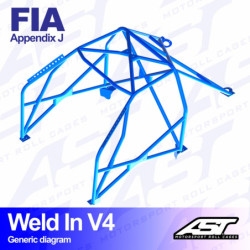 Arceau 10 Points à Souder AST Rollcages V4 pour Volvo 144 - FIA