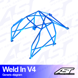 Arceau 8 Points à Souder AST Rollcages V4 pour Volvo 145