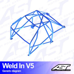 Arceau 8 Points à Souder AST Rollcages V5 pour Toyota Altezza