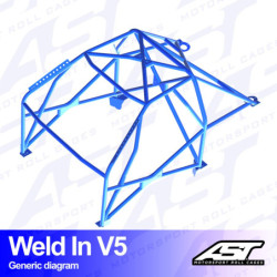 Arceau 8 Points à Souder AST Rollcages V5 pour VW Lupo