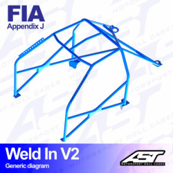 Arceau 10 Points à Souder AST Rollcages V2 pour Volvo 144 - FIA