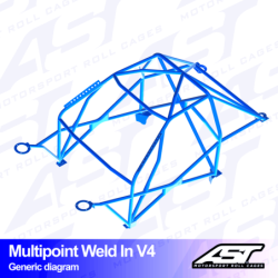 Arceau 10 Points à Souder AST Rollcages V4 pour BMW Série 3 E91 (Touring) - FIA