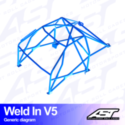 Arceau 8 Points à Souder AST Rollcages V5 pour Honda S2000
