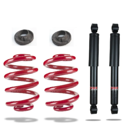 Pedders Heavy Duty Rear Suspension Kit with lower insulator rubbers. VW T5 & T6 Van & Chassis Cab