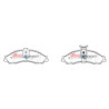 Chevrolet (M.East S.Africa) Plaquettes de frein DBA Ceramic Avant 2000 2006 DB1331SS