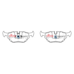 Bmw 3 Series (E36) 316 Plaquettes de frein DBA Ceramic Arrière 1991 2000 DB1245SS