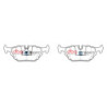 Bmw 3 Series (E36) 316 Plaquettes de frein DBA Ceramic Arrière 1991 2000 DB1245SS