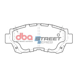 Toyota Altezza SXE10 Plaquettes de frein DBA Ceramic Avant 1998 2001 DB1209SS