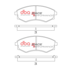 Daewoo Korando Plaquettes de frein DBA Race Performance Avant 2000 2002 DB1167RP