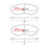 Daewoo Korando Plaquettes de frein DBA Race Performance Avant 2000 2002 DB1167RP