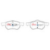 Chrysler Grand Voyager Plaquettes de frein DBA Semi metallic Avant 2002 2007 DB1848SS