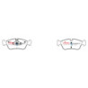 Bmw 1 Series (E87) 120 Plaquettes de frein DBA Ceramic Avant 2004 2005 DB1833SS