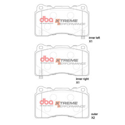 Renault Megane Hatch (Mk4) RS Plaquettes de frein DBA Xtreme Performance Avant 2018 DB1695XP