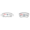 Chrysler Sebring Plaquettes de frein DBA Ceramic Arrière 2007 2010 DB1686SS
