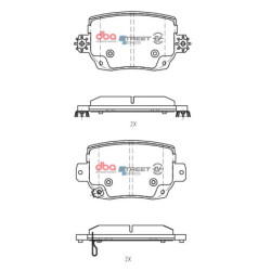 Tesla Model Y Pièce de freinage DBA Arrière DB15161SSEV