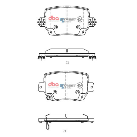Tesla Model Y Pièce de freinage DBA Arrière DB15161SSEV