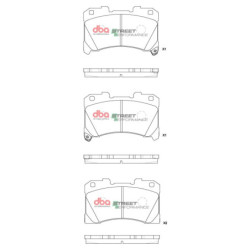 Toyota Yaris GR Plaquettes de frein DBA Street Performance Avant DB15147SP