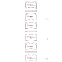 Toyota Yaris GR Plaquettes de frein DBA Race Performance Avant DB15147RP