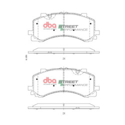 Audi Q7 4M Plaquettes de frein DBA Street Performance Avant 2015 2020 DB15124SP