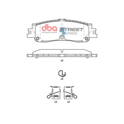Toyota Landcruiser 250 series Pièce de freinage DBA Arrière 2024 DB15078SS