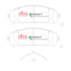 Toyota KLUGER Plaquettes de frein DBA Street Performance Avant DB15067SP
