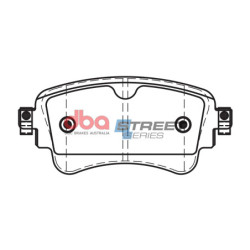 Audi A4 Allroad quattro Mk2 Plaquettes de frein DBA Ceramic Arrière 2016 DB15032SS