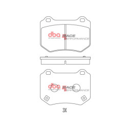 Subaru WRX STi Plaquettes de frein DBA Race Performance Arrière 2017 2021 DB15007RP