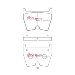 Audi RS3 8V Plaquettes de frein DBA Race Performance Avant 2015 2016 DB15005RP