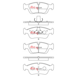 Bmw 3 Series (E46) 316 Plaquettes de frein DBA Race Performance Avant 2000 2006 DB1414RP