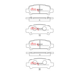 Subaru Forester Plaquettes de frein DBA Race Performance Arrière 1997 2002 DB1379RP