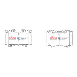 Toyota Landcruiser 70 series Plaquettes de frein DBA Semi metallic Avant 2001 2007 DB1365SS