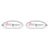 Nissan Patrol Y61 Plaquettes de frein DBA Ceramic Avant 1998 2001 DB1361SS